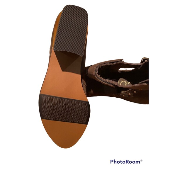 Nicole women’s Cut Out Strappy ankle boots. Size 10. Brown - Picture 2 of 2